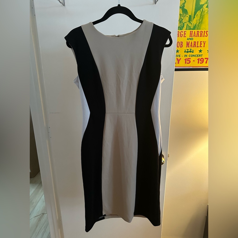 Elegant Black and White Dress